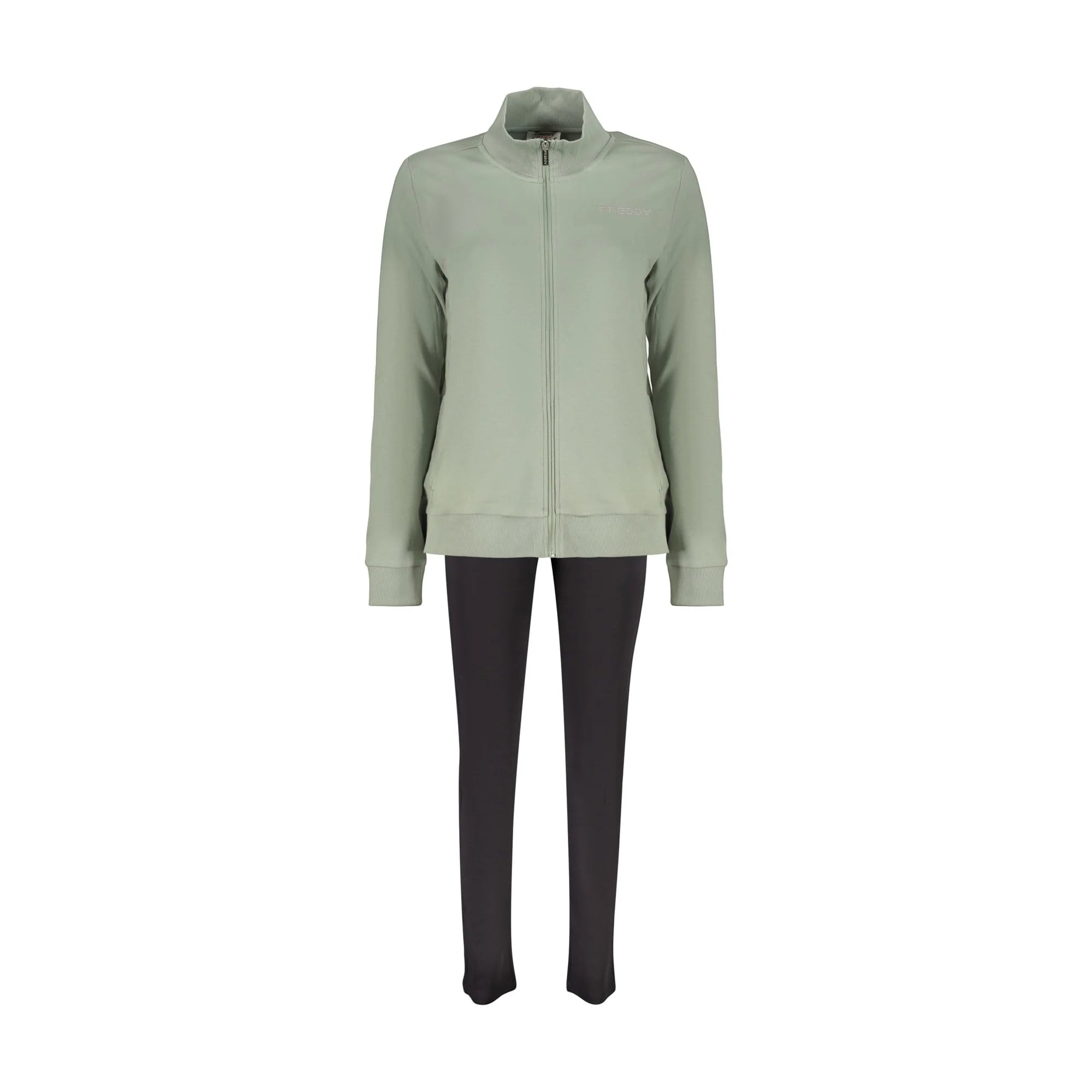 FREDDY FELPA CON ZIP DONNA VERDE